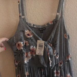 Grey floral Torrid Dress size 00